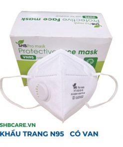 Khẩu trang N95 có van màu trắng - SHB Pro mask